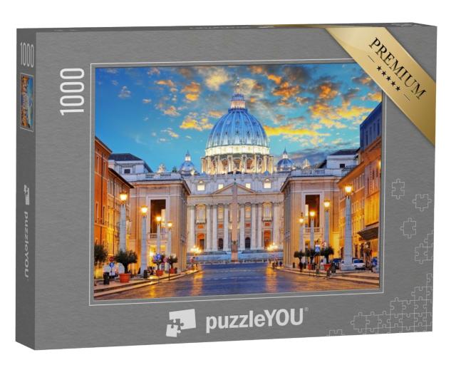 Puzzle 1000 Teile „Petersdom, Via della Conciliazione, Rom“