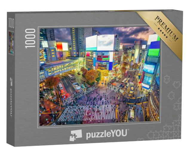 Puzzle 1000 Teile „Berühmte Shibuya-Kreuzung in Tokio, Japan“