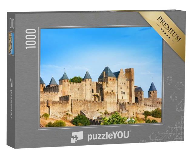 Puzzle 1000 Teile „Aussicht auf die alte Festung von Carcassone, Frankreich “
