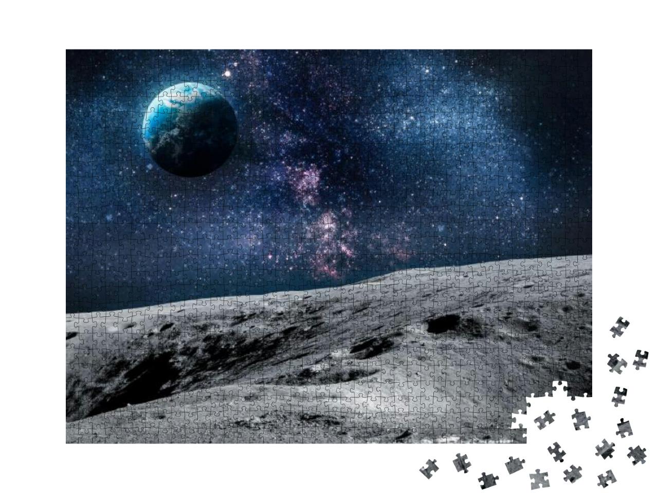 Puzzle 1000 Teile „Die Oberfläche des Mondes “