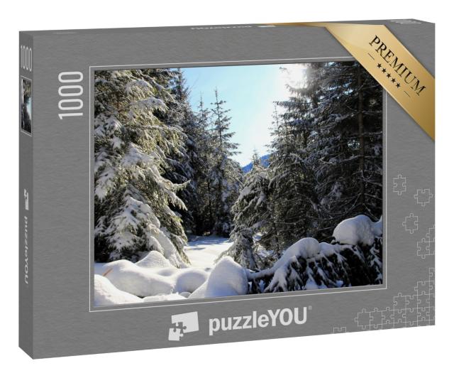 Puzzle 1000 Teile „Winterlandschaft - Vorarlberg Österreich“