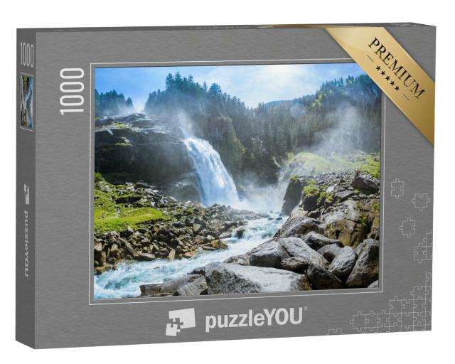 Puzzle 1000 Teile „Krimmler Wasserfälle, Nationalpark Hohe Tauern, Salzburg, Österreich“