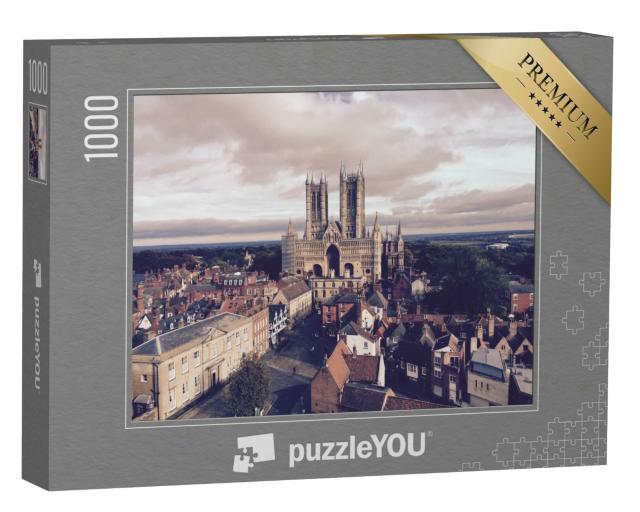 Puzzle 1000 Teile „Die Kathedrale von Lincoln, England“