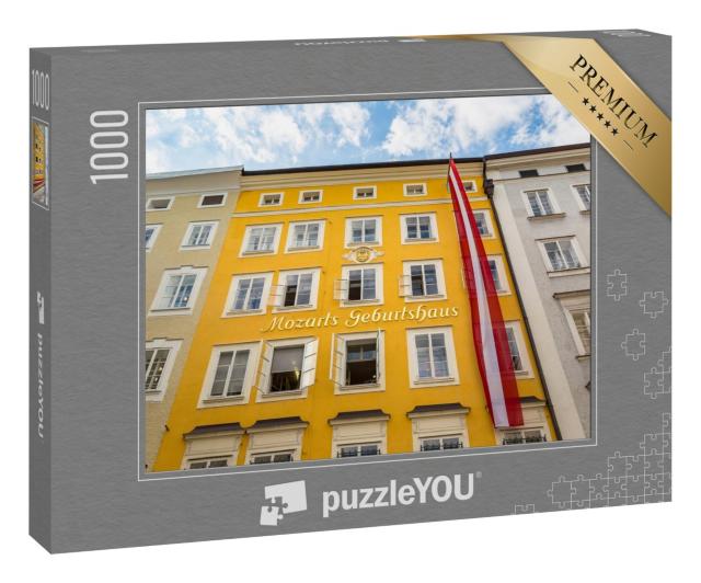 Puzzle 1000 Teile „Geburtshaus von Wolfgang Amadeus Mozart, Salzburg, Österreich“