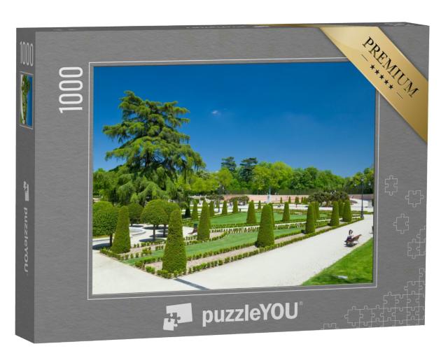 Puzzle 1000 Teile „El Retiro, das grüne Herz von Madrid“