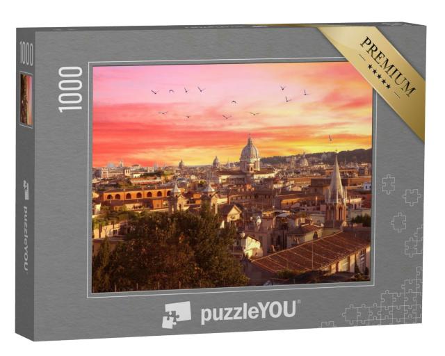 Puzzle 1000 Teile „Rom im Sonnenuntergang“
