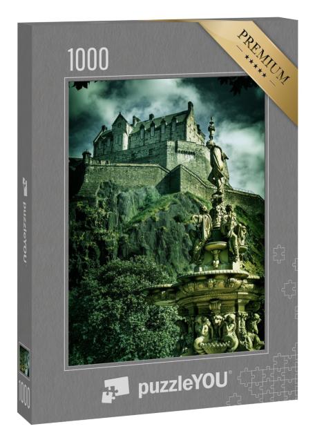 Puzzle 1000 Teile „Aufnahme von Edinburgh Castle, “