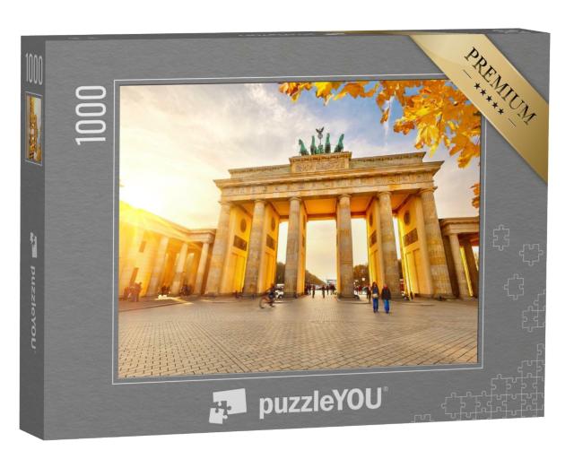 Puzzle 1000 Teile „Brandenburger Tor bei Sonnenuntergang, Berlin“