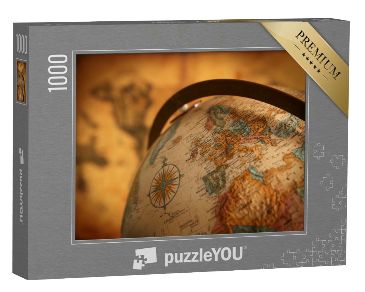 Puzzle 1000 Teile „Europa auf einem Globus“
