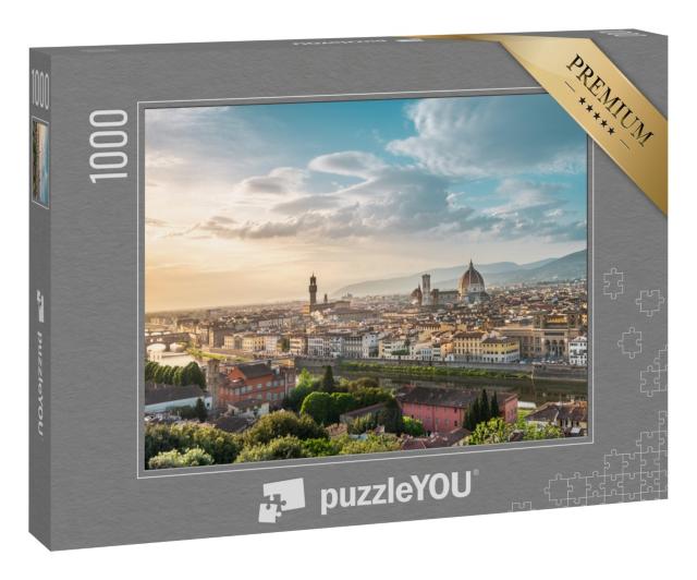 Puzzle 1000 Teile „Atemberaubendes Panorama von Florenz, Italien“