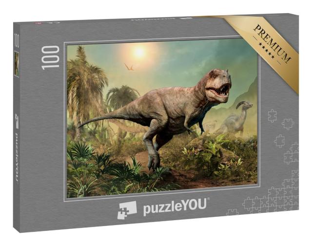 Puzzle 100 Teile „Tyrannosaurus rex “