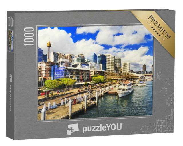 Puzzle 1000 Teile „Die Promenade King Street Wharf in Sydney, Australien“