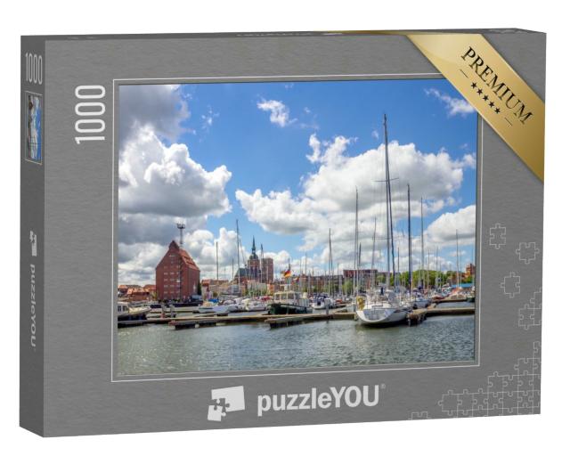 Puzzle 1000 Teile „Der Hafen von Stralsund“