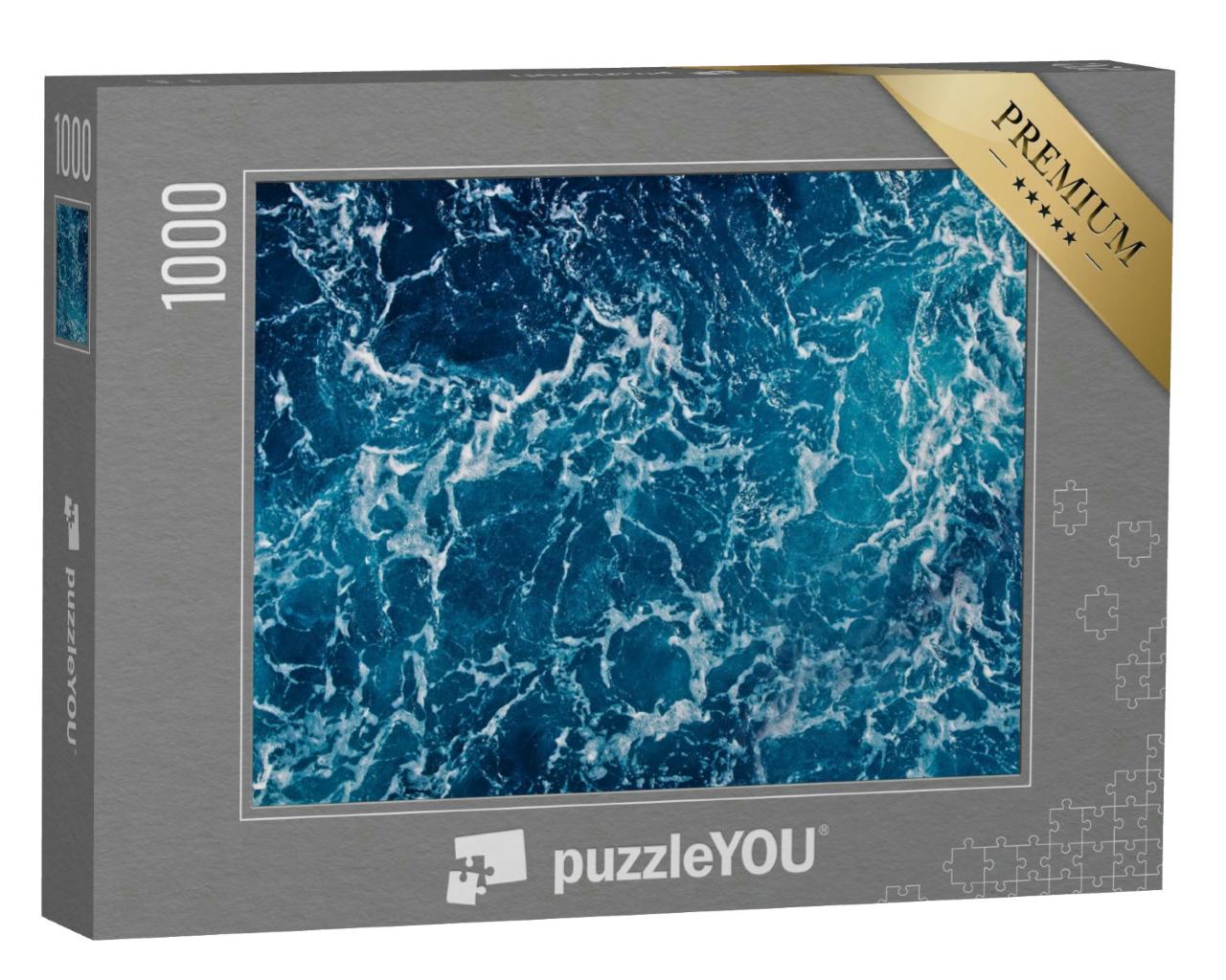 Puzzle 1000 Teile „Luftaufnahme von einer Meerwasseroberfläche “