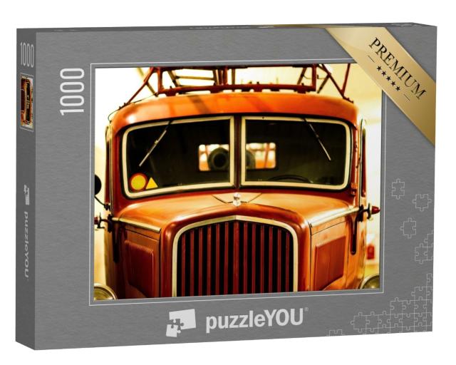 Puzzle 1000 Teile „Retro-Feuerwehrauto“