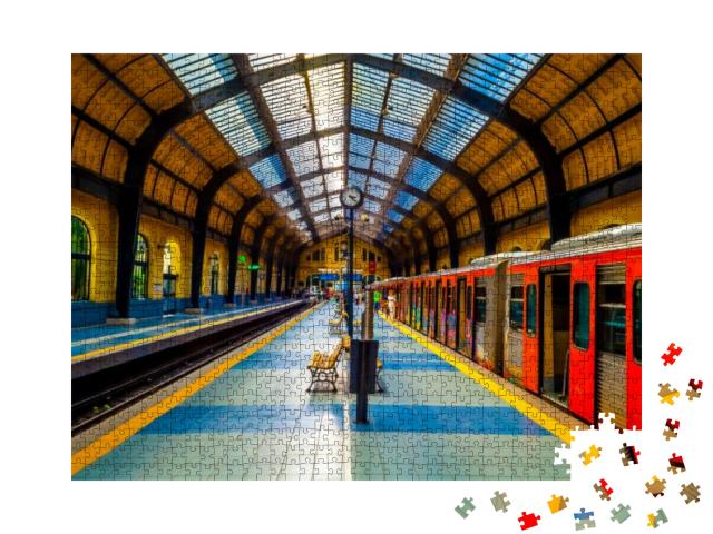 Puzzle 1000 Teile „Bahnhof in Athen Griechenland“