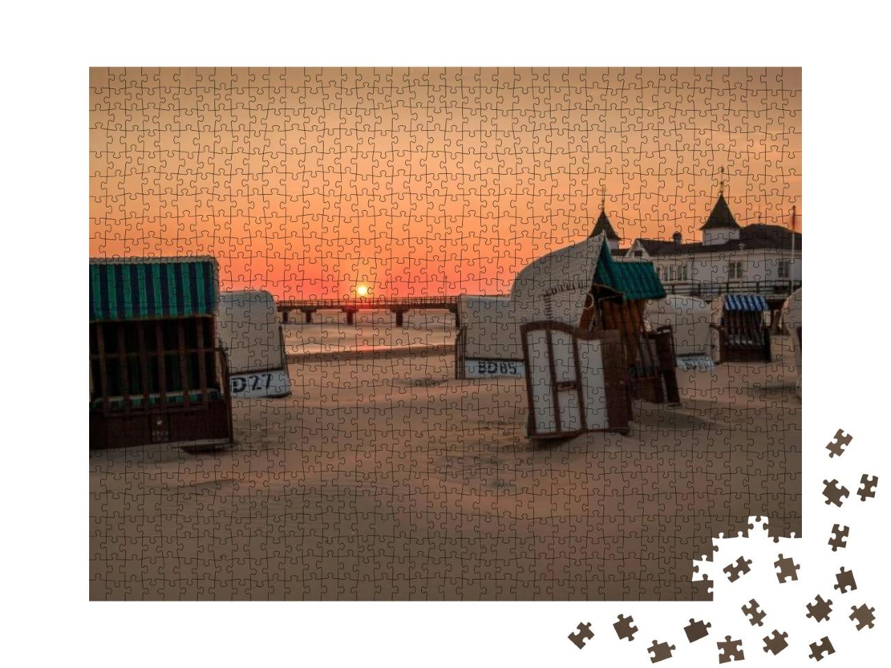 Puzzle 1000 Teile „Pier Ahlbeck, Ostsee, Insel Usedom“
