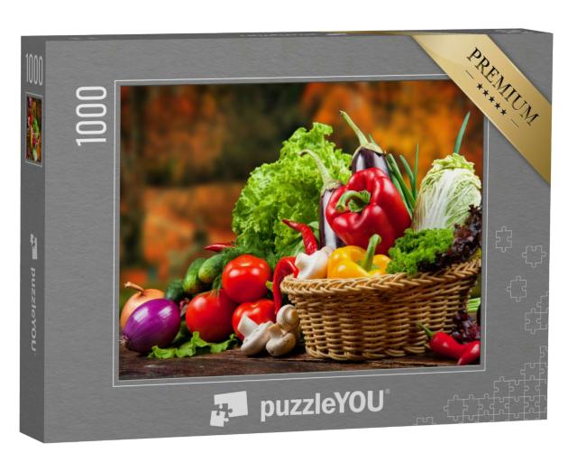 Puzzle 1000 Teile „Bunte Mischung verschiedener Gemüsesorten“