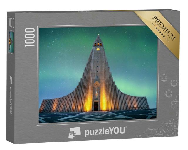 Puzzle 1000 Teile „Größte Kirche von Island: Hallgrímskirkja in Reykjavík“