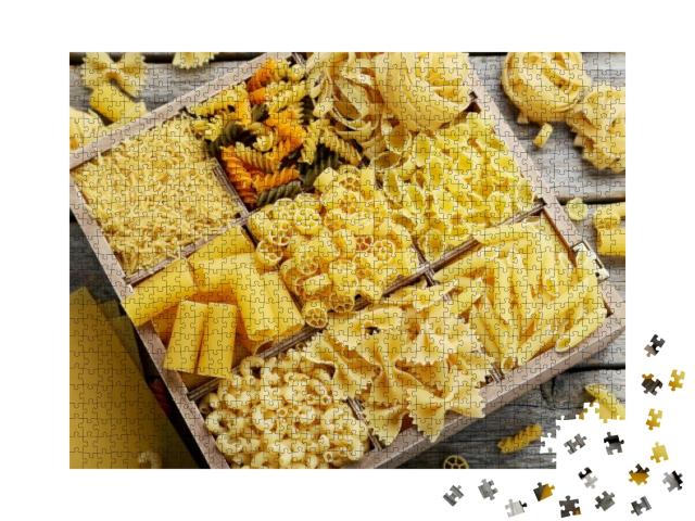 Puzzle 1000 Teile „Verschiedene Arten von Nudeln “