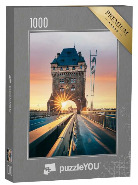 Puzzle 1000 Teile „Worms mit der berühmten Nibelungenbrücke, Deutschland“