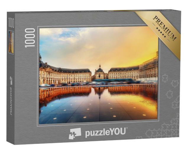 Puzzle 1000 Teile „Beeindruckender Place de la Bourse, Bordeaux, Frankreich“