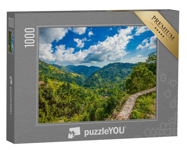Puzzle 1000 Teile „Kaffeeplantagen und Blaue Berge von Jamaika“