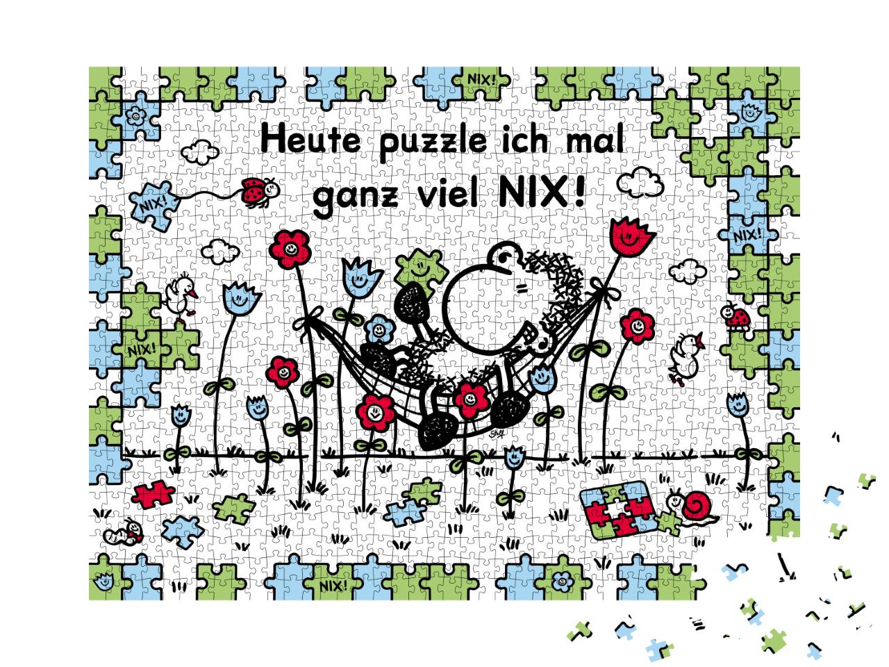Puzzle 1000 Teile „Ganz viel NIX“