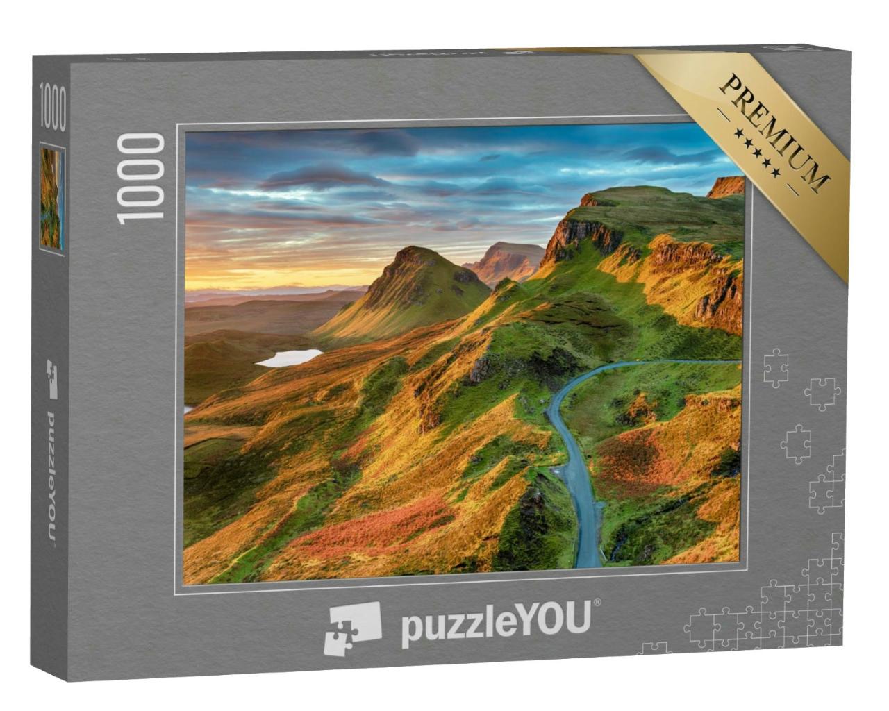 Puzzle 1000 Teile „Felsformationen am Quiraing, Isle of Skye, Schottland“