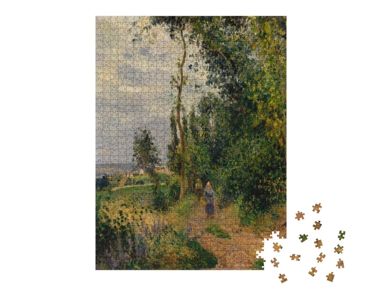 Puzzle 1000 Teile „Camille Pissarro - Côte des Grouettes, in der Nähe von Pontoise“