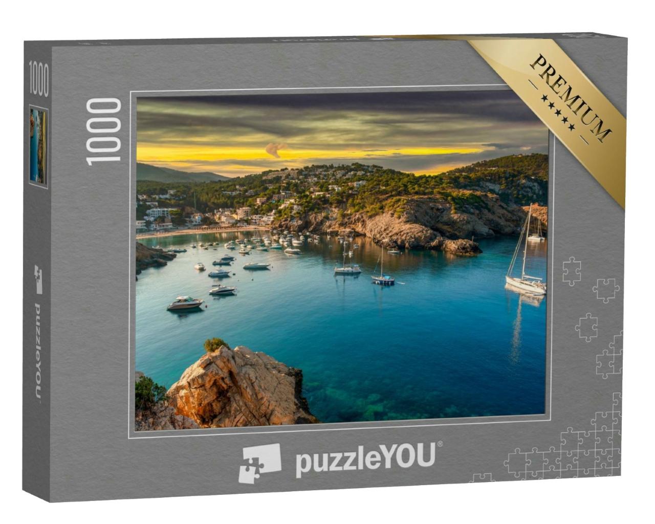 Puzzle 1000 Teile „Cala Vadella in Sant Josep, Ibiza, Spanien“