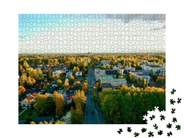 Puzzle 1000 Teile „Stimmungsvolle Herbstaufnahme, Korso Vantaa, Finnland“