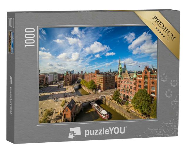 Puzzle 1000 Teile „Hamburgs Speicherstadt: Weltkulturerbe in Deutschland“