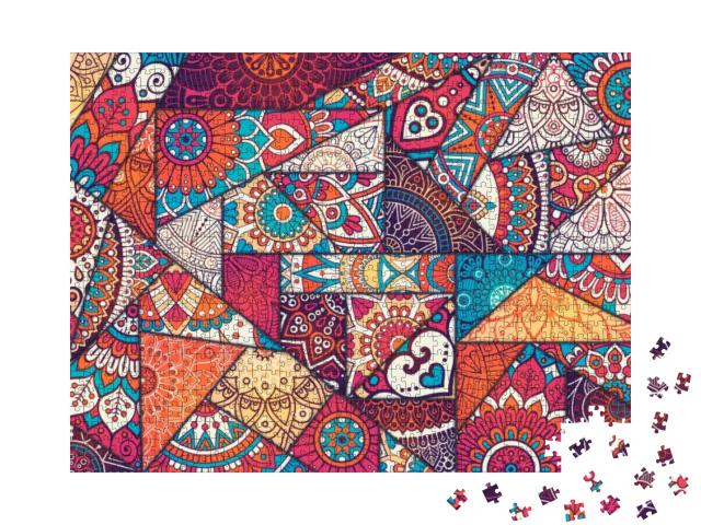 Puzzle 1000 Teile „Patchwork-Muster“