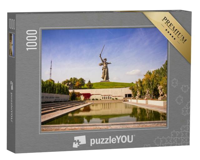 Puzzle 1000 Teile „Das Vaterland ruft: Denkmal bei Wolgograd“