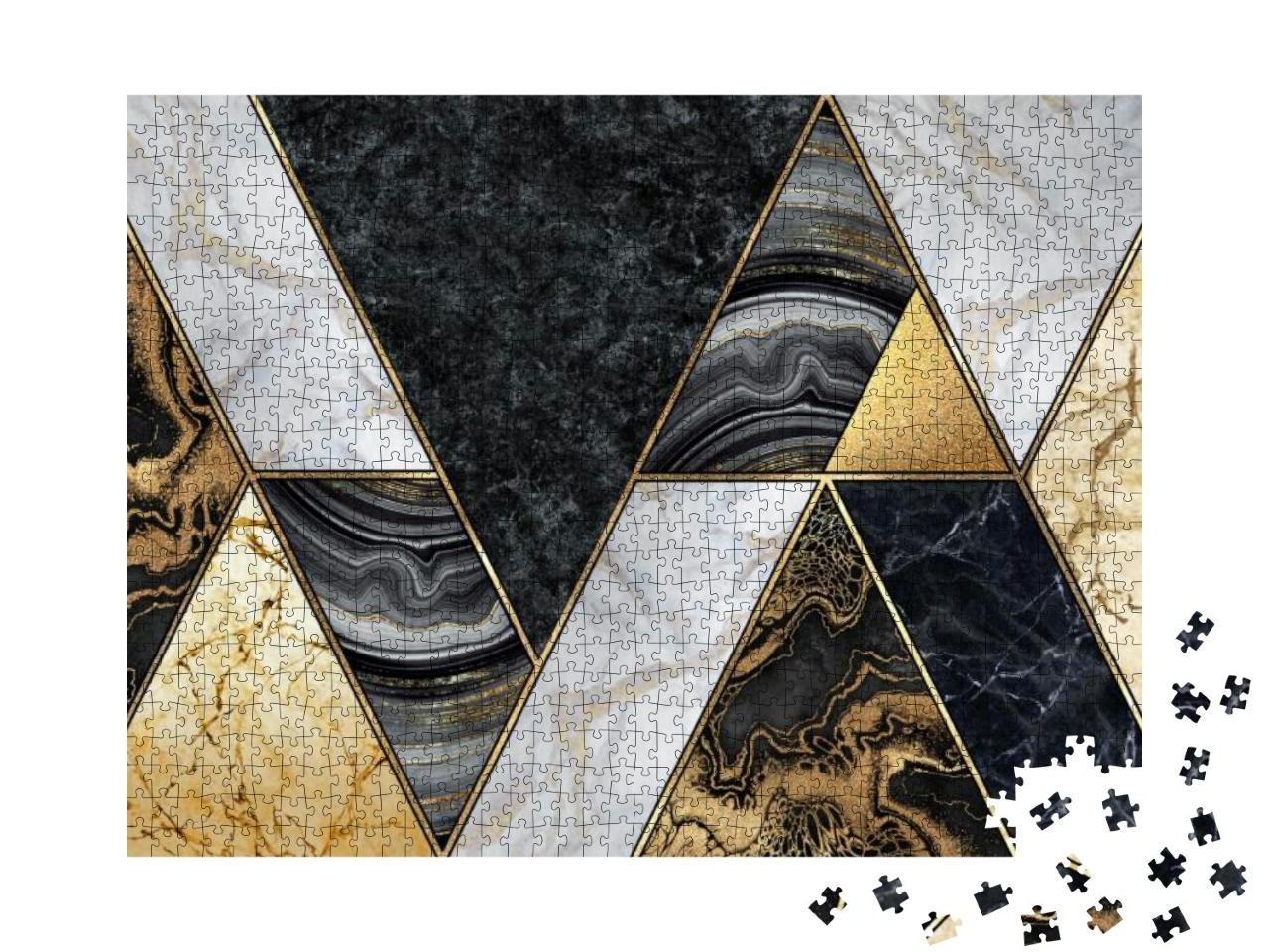 Puzzle 1000 Teile „Abstraktes Marmor-Mosaik“