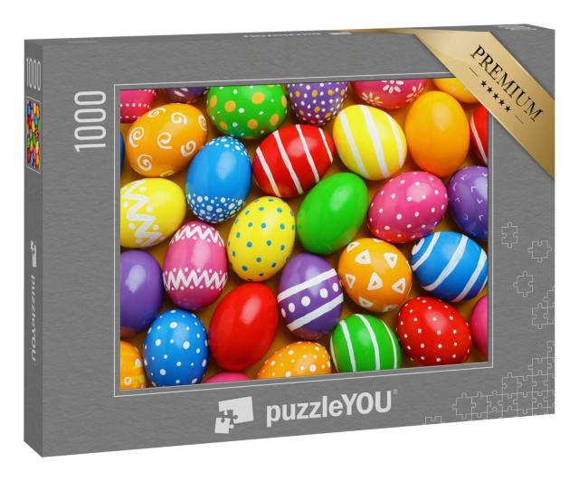 Puzzle 1000 Teile „Wunderschöne bunte Ostereier“