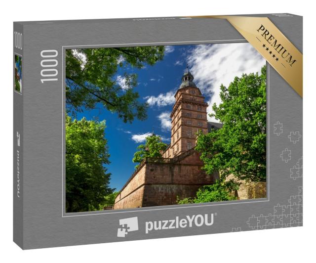 Puzzle 1000 Teile „Wunderschönes Schloss Johannisburg, Aschaffenburg, Deutschland“