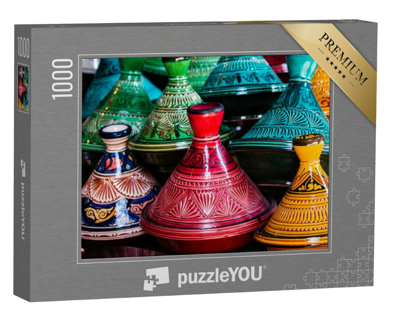 Puzzle 1000 Teile „Keramik-Tajine, Marokko“