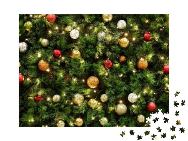 Puzzle 1000 Teile „Weihnachten, Dekoration, Weihnachtskugeln“