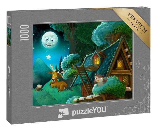 Puzzle 1000 Teile „Tiere im Wald“