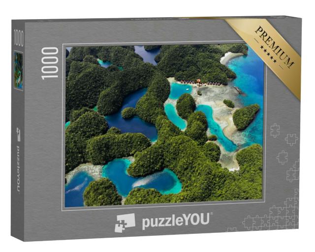 Puzzle 1000 Teile „Faszinierende Luftaufnahme, Siargao, Philippinen“