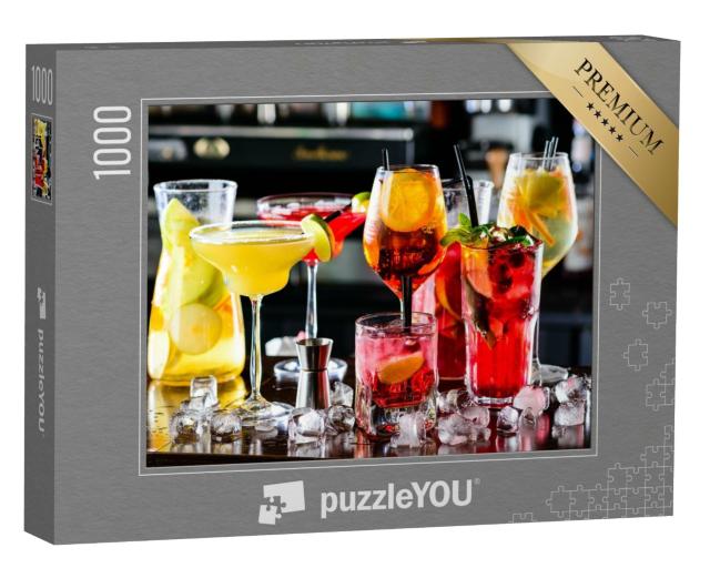 Puzzle 1000 Teile „Auswahl an klassischen Coktails“