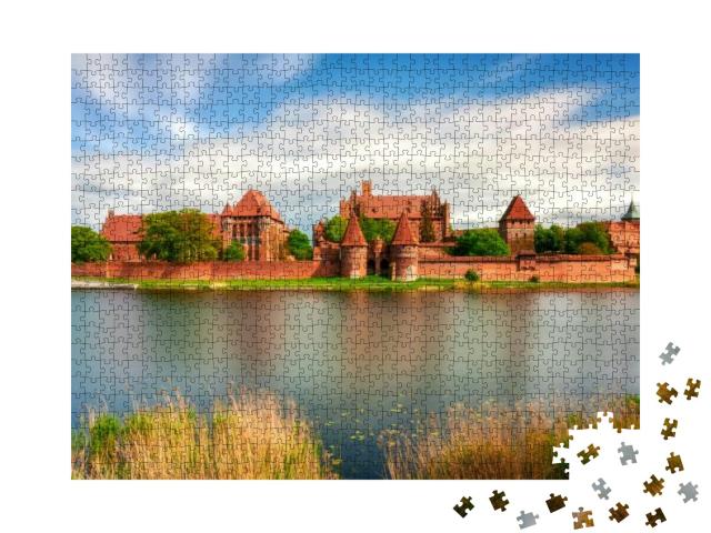 Puzzle 1000 Teile „Burg in Malbork, Hauptstadt des Deutschen Ordens, Polen “
