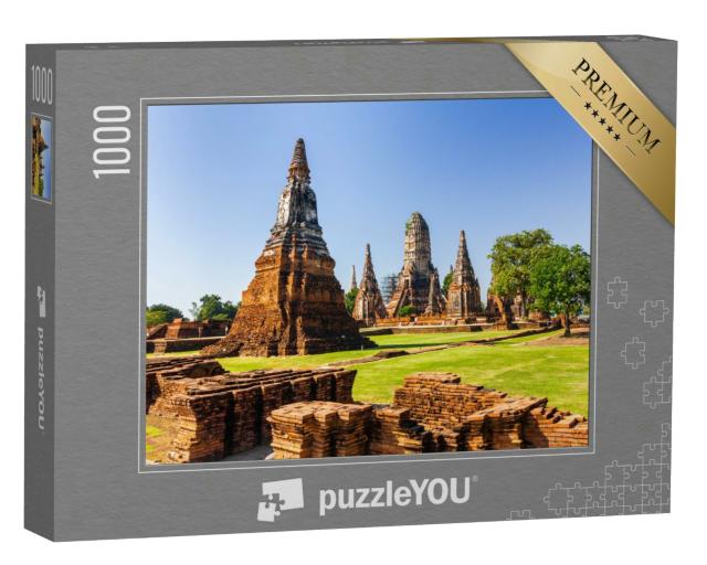 Puzzle 1000 Teile „Wat Mahathat, UNESCO-Weltkulturerbe, alte Hauptstadt von Sukhothai, Thailand“
