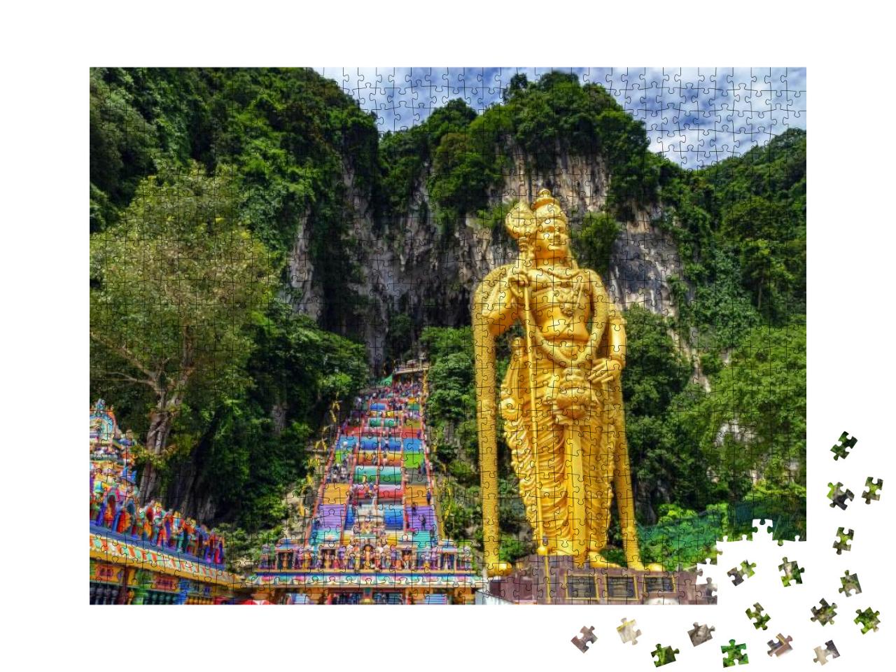 Puzzle 1000 Teile „Batu-Höhle in Malaysia“