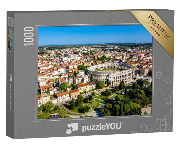 Puzzle 1000 Teile „Luftaufnahme des römischen Amphitheaters von Pula, Kroatien“