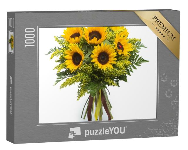 Puzzle 1000 Teile „Blumenstrauß aus Sonnenblumen“