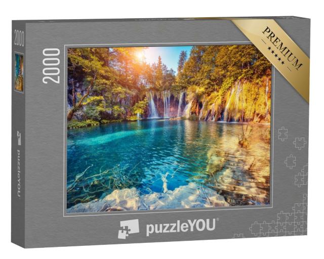 Puzzle 2000 Teile „Nationalpark Plitvicer Seen, Kroatien“