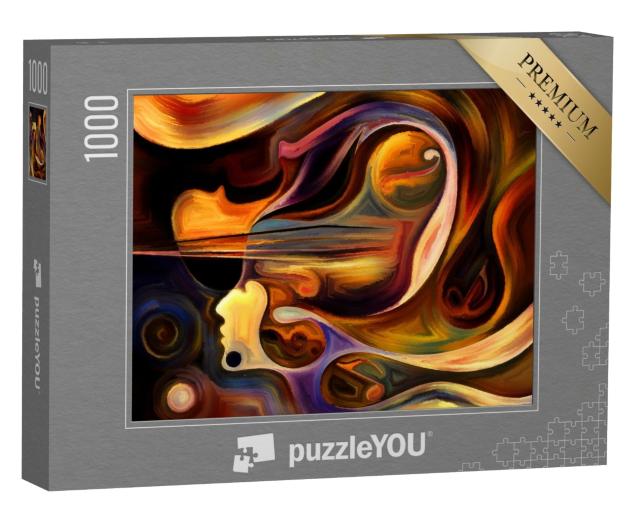 Puzzle 1000 Teile „Innere Melodie, abstraktes Design zum Thema Spiritualität“